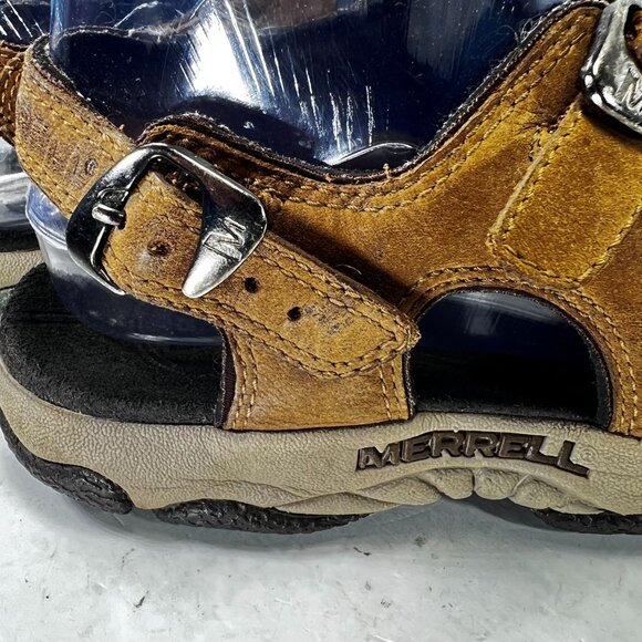 Merrell Brava II Womens Brown Leather Fisherman Sandals Sz 7 Adjustable Buckles - Picture 6 of 13